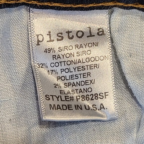 Pistola Crop Skinny Jeans Womens 31 - Picture 9 of 11